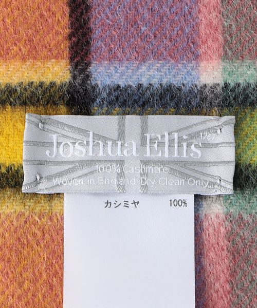 Joshua Ellis カシミヤ チェックストール ユナイテッドアローズ Joshua Ellis＞カシミヤ チェック ストール