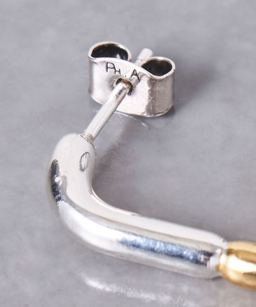 PHILIPPE AUDIBERT NEMY BI ピアス　ゴールド　シルバー 別注】＜PHILIPPE AUDIBERT＞NEMY BI ピアス