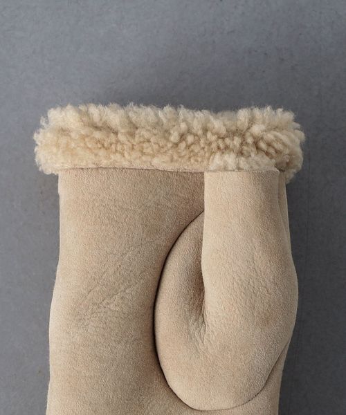 MARIO PORTOLANO＞ムートン フィンガーレスグローブ