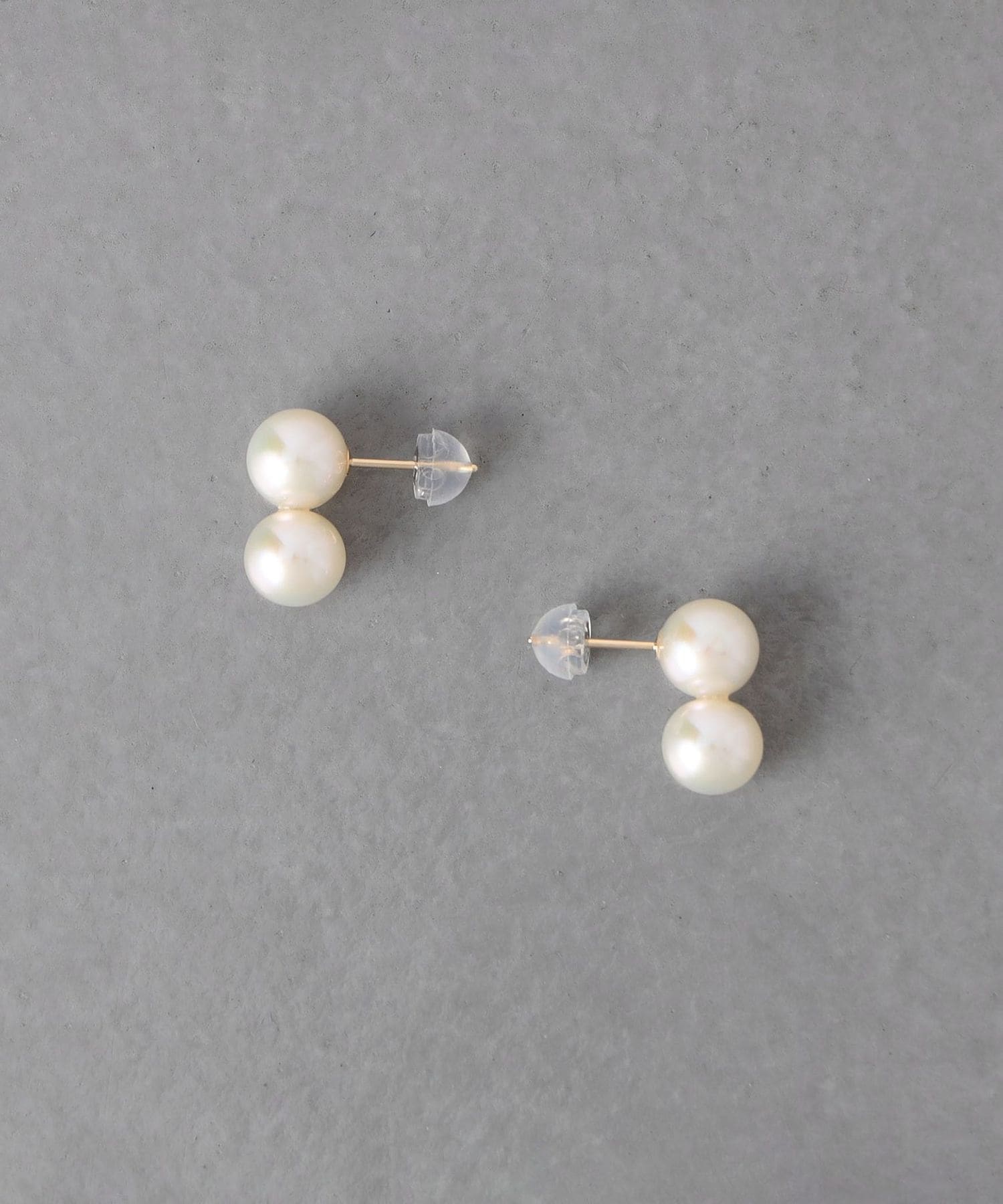 les bonbon＞ダブル パール ピアス