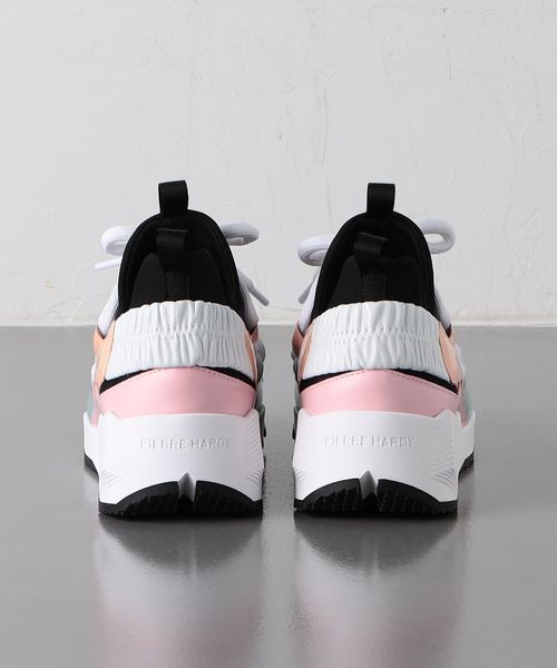 美品 PIEERE HARDYピエールアルディ 厚底 レースアップ レオパード