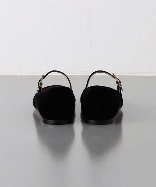 Gianvito Rossi スクエアトゥ フラットシューズ 37 Gianvito Rossi＞SQ BIJOU フラットシューズ