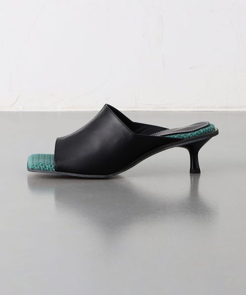 LAURENCE ロランス スクエア ミュール 定価3.9万円 美品 LAURENCE ロランス スクエア ミュール 定価3.9 美品
