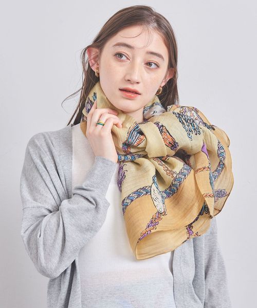 manipuri＞コットン/シルク ストール 24SS