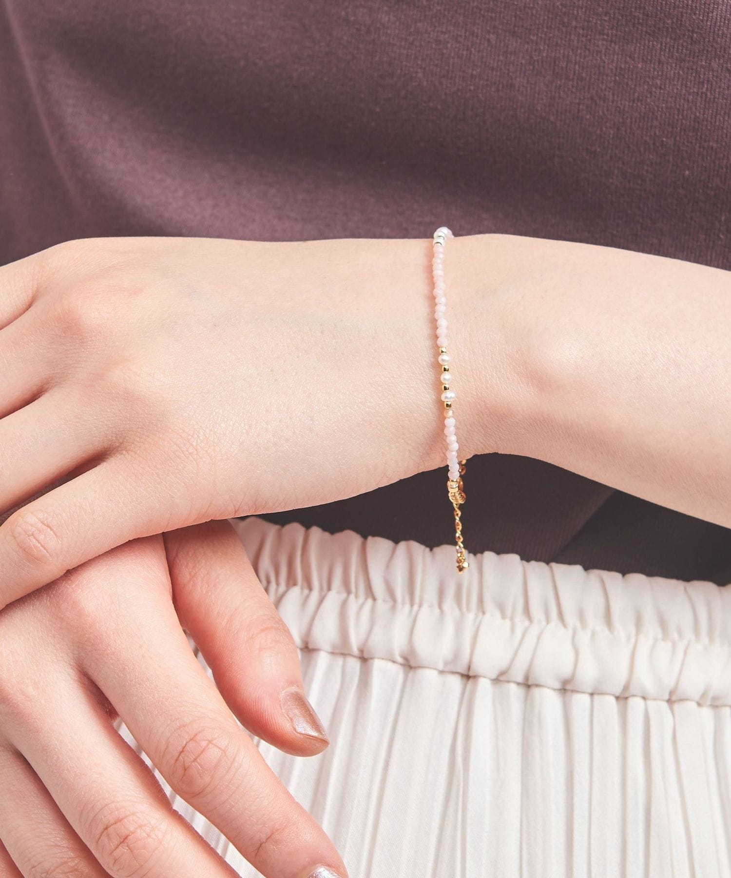 MARIHA Dream Dust ブレスレット オーバルパール×ピンクオパール 2025