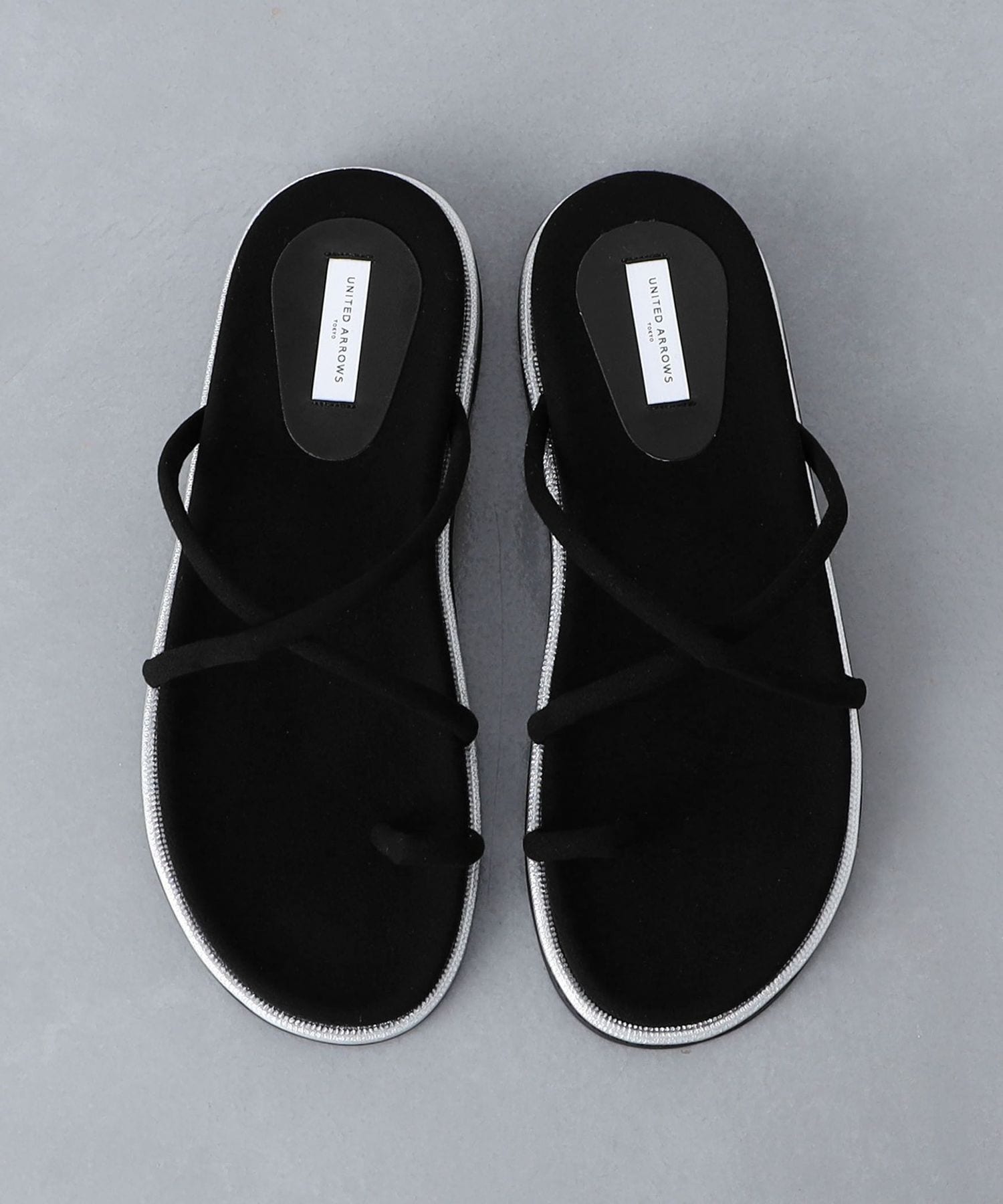 UNITED ARROWS　トング サンダル　ブラック　37 トング サンダル