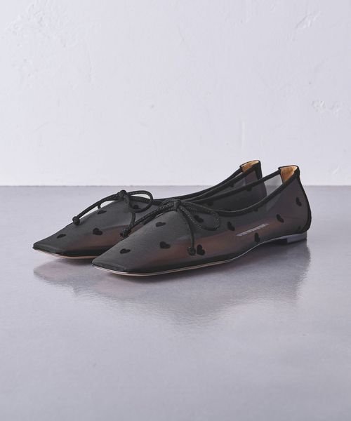 別注】＜PIPPICHIC＞ハート AMBER バレエシューズ