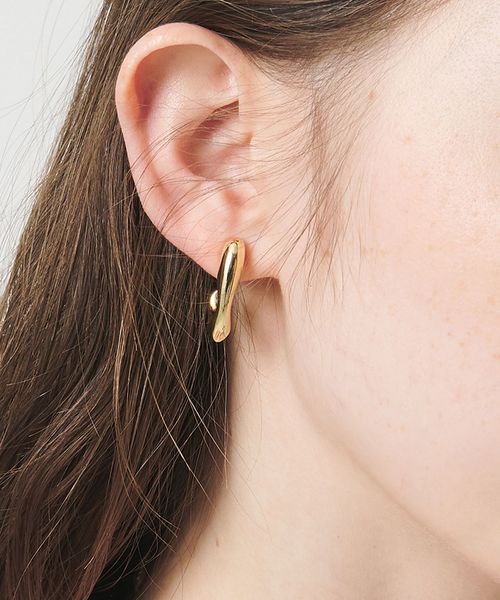 UNITED ARROWS/オーガニック Jシェイプ イヤリング/イヤリング