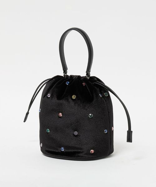 UNITED ARROWS 　ハンドバッグ　ショルダー付き ミックスビジュー ショルダーバッグ