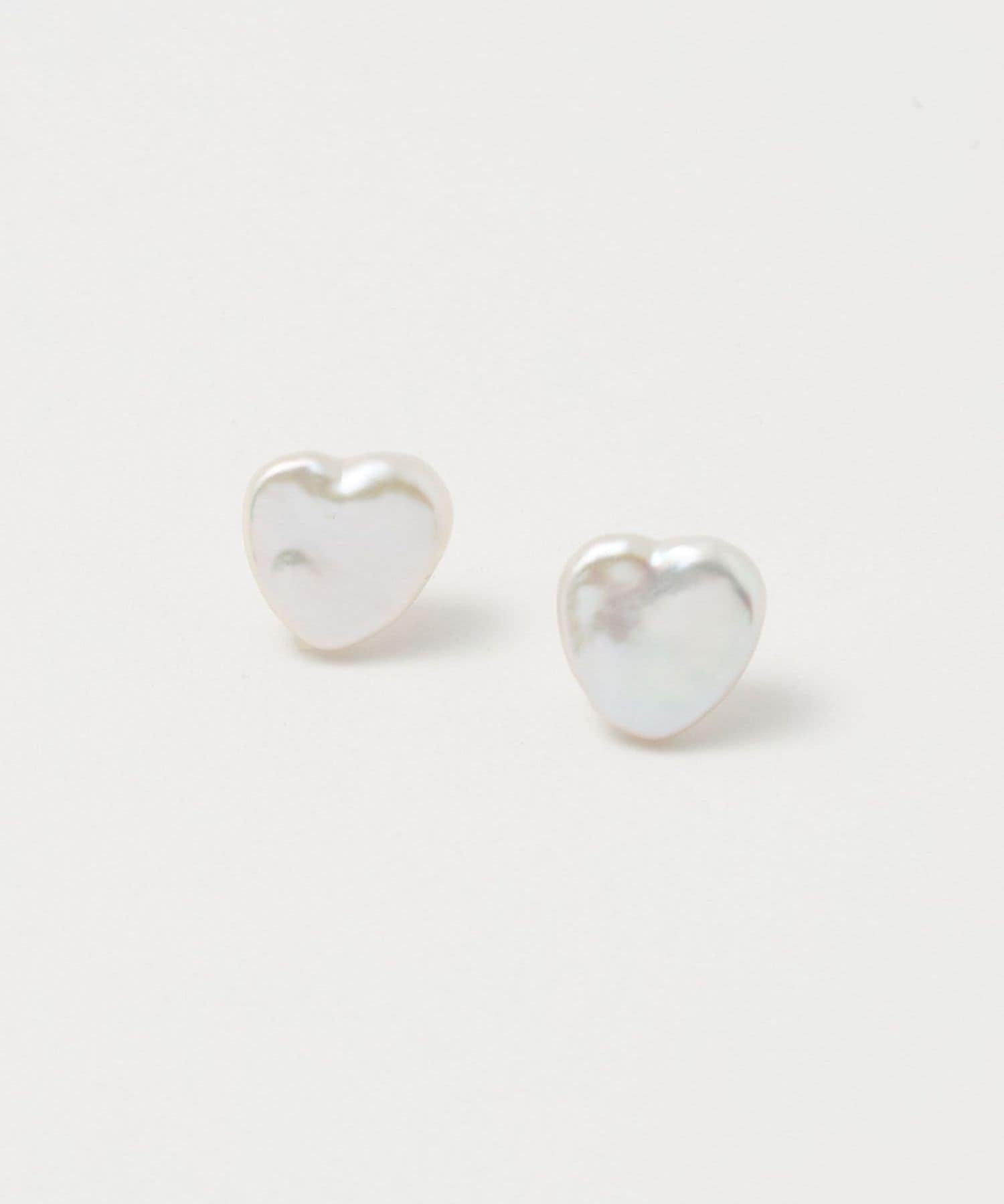 CADEAUX＞淡水パール ハート ピアス