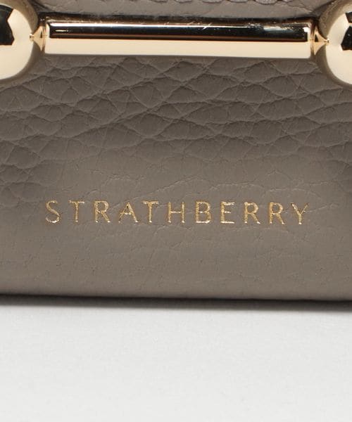 【STRATHBERRY】モザイク 財布 三つ折り Strathberry - Mosaic Trifold Wallet - Brown