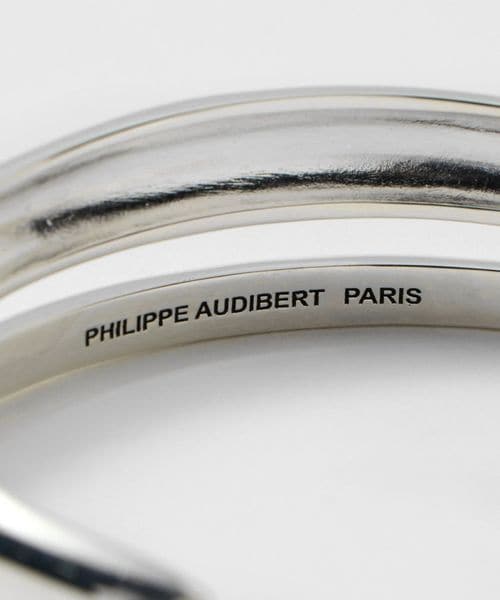 【Philippe Audibert】KYLER シルバー ドーム バングル ♪ Philippe Audibert】KYLER シルバー ドーム バングル