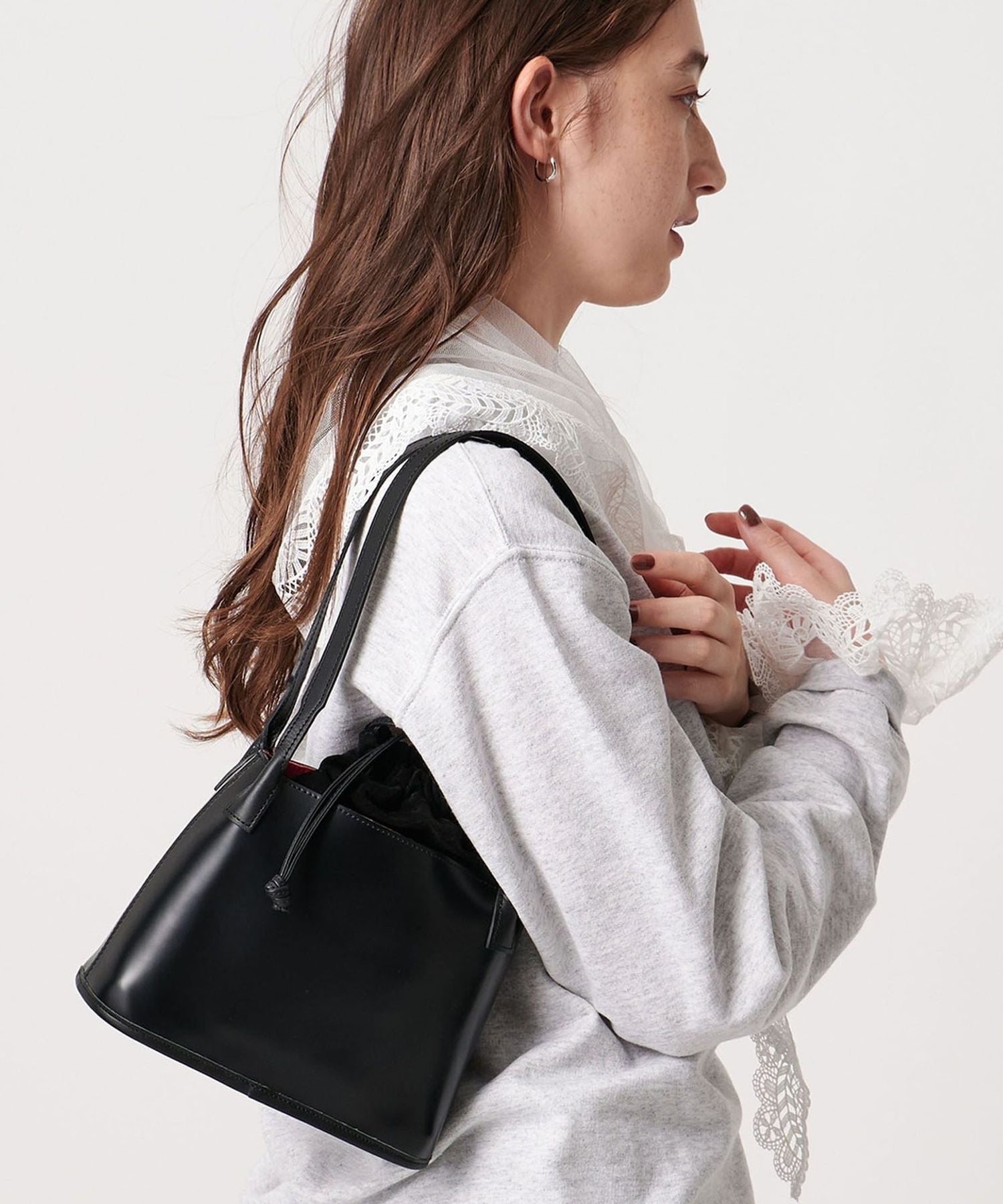 新品タグ付き！PIENI CICACUI KINCHAKU バッグ☆aeta PIENI / CICACUI kinchaku | Burnish