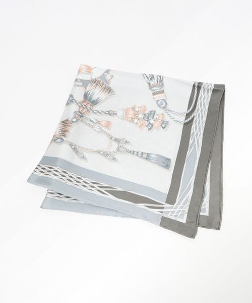 manipuri＞SILK 65×65 スカーフ 25FW