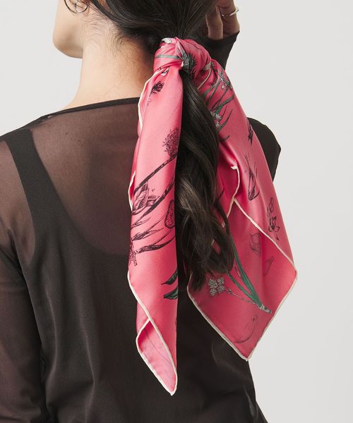 25SS UNITED ARROWS マニプリ スカーフ manipuri＞SILK 65×65 スカーフ 25FW