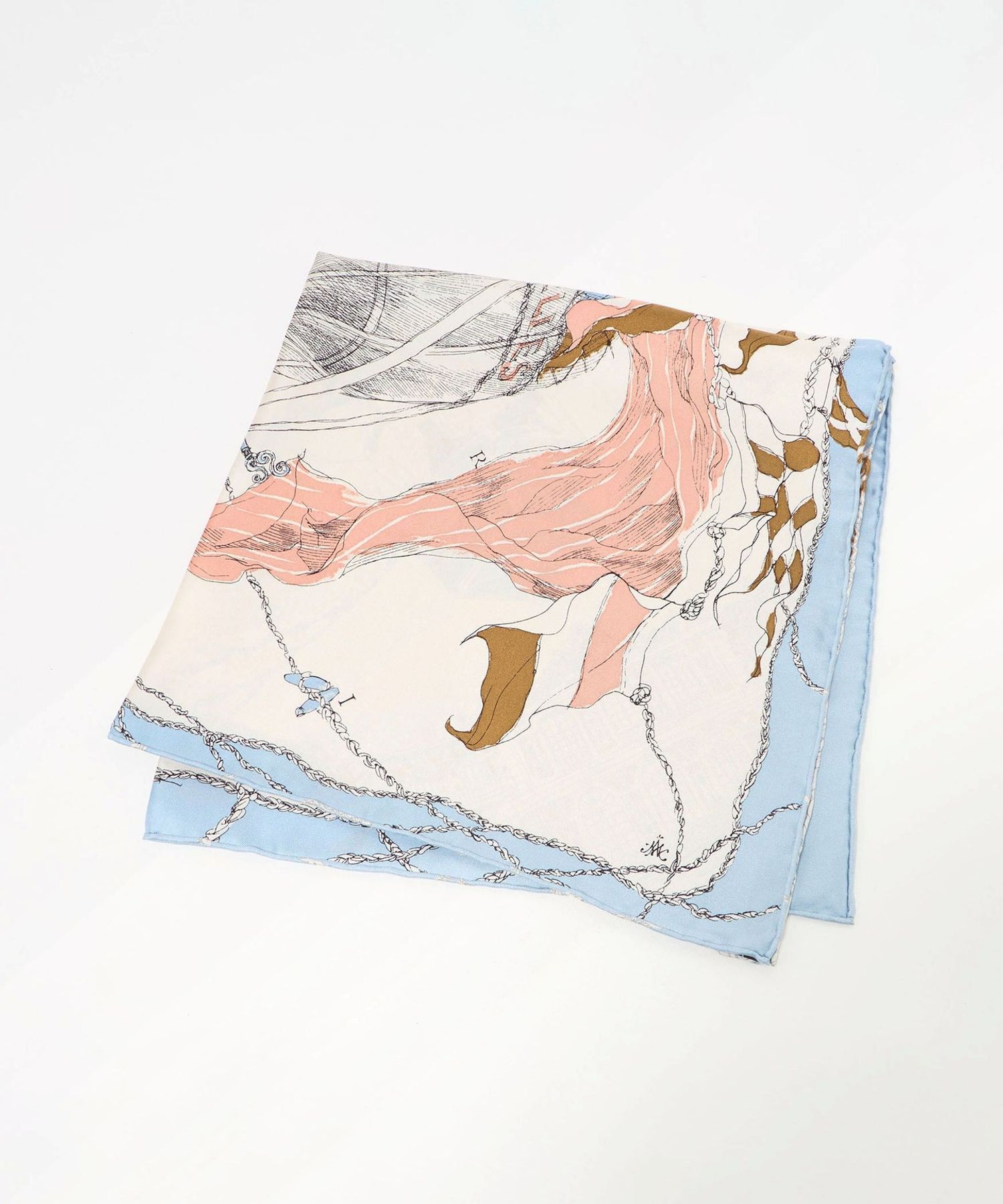 25SS UNITED ARROWS マニプリ スカーフ セール】＜manipuri＞SILK 88×88 スカーフ 25SS（バンダナ
