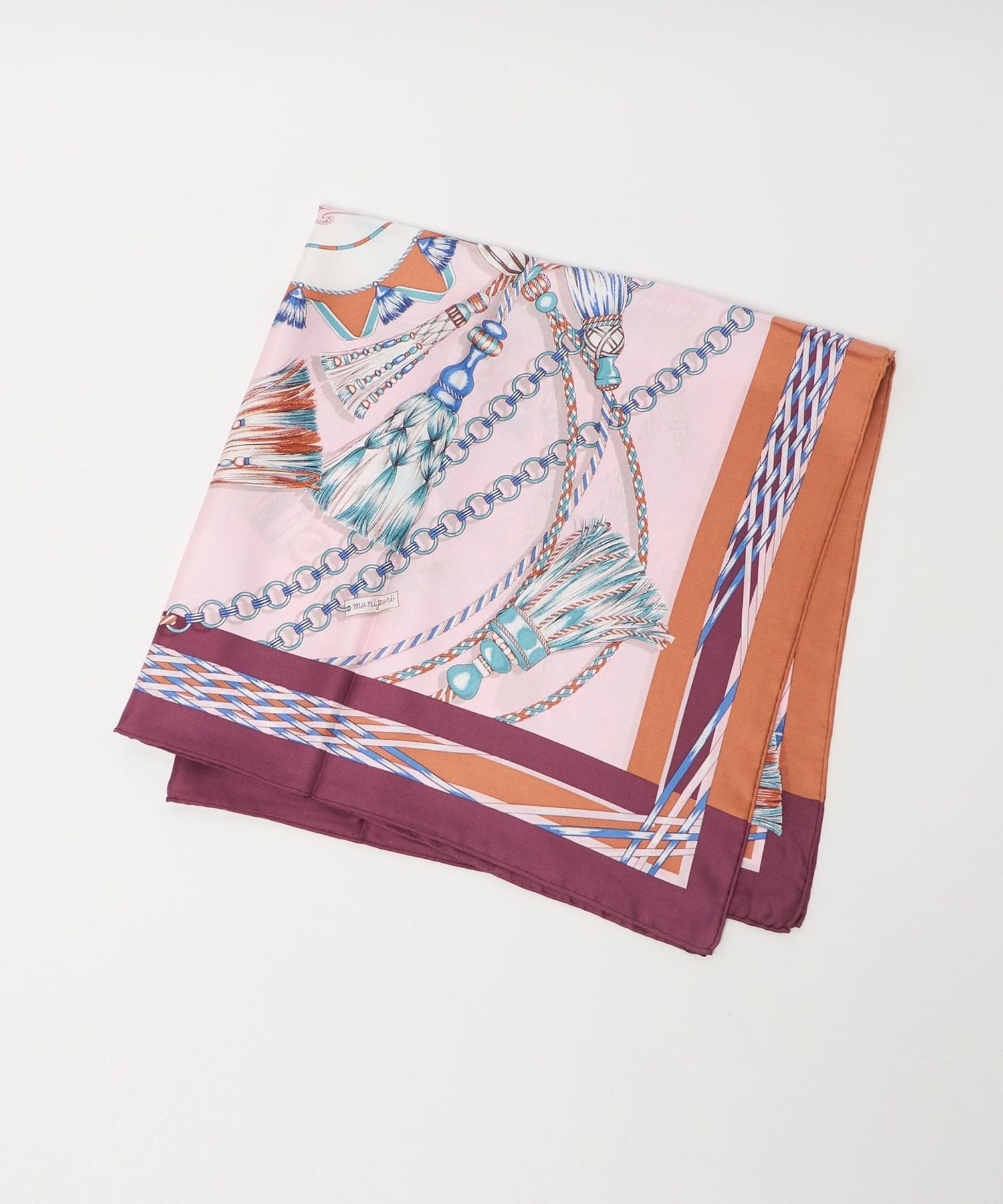 manipuri＞SILK 88×88 スカーフ 25FW