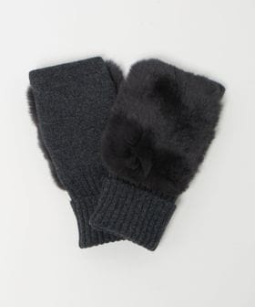 UNITED ARROWS/レッキスラビットファー フィンガーレスグローブ/グローブ / 手袋
