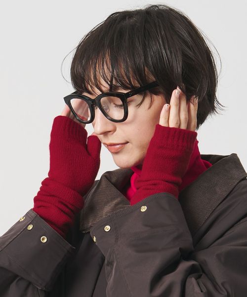 Johnstons of Elgin/【別注】＜Johnstons of Elgin＞カシミヤ ロング フィンガーレスグローブ/グローブ / 手袋