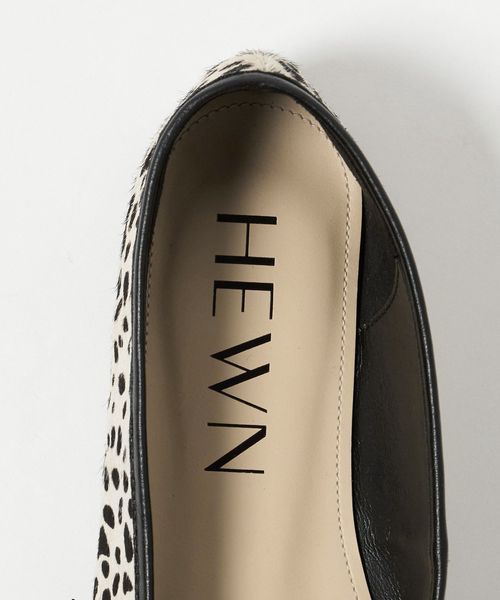 HEWN＞レオパード フラットシューズ