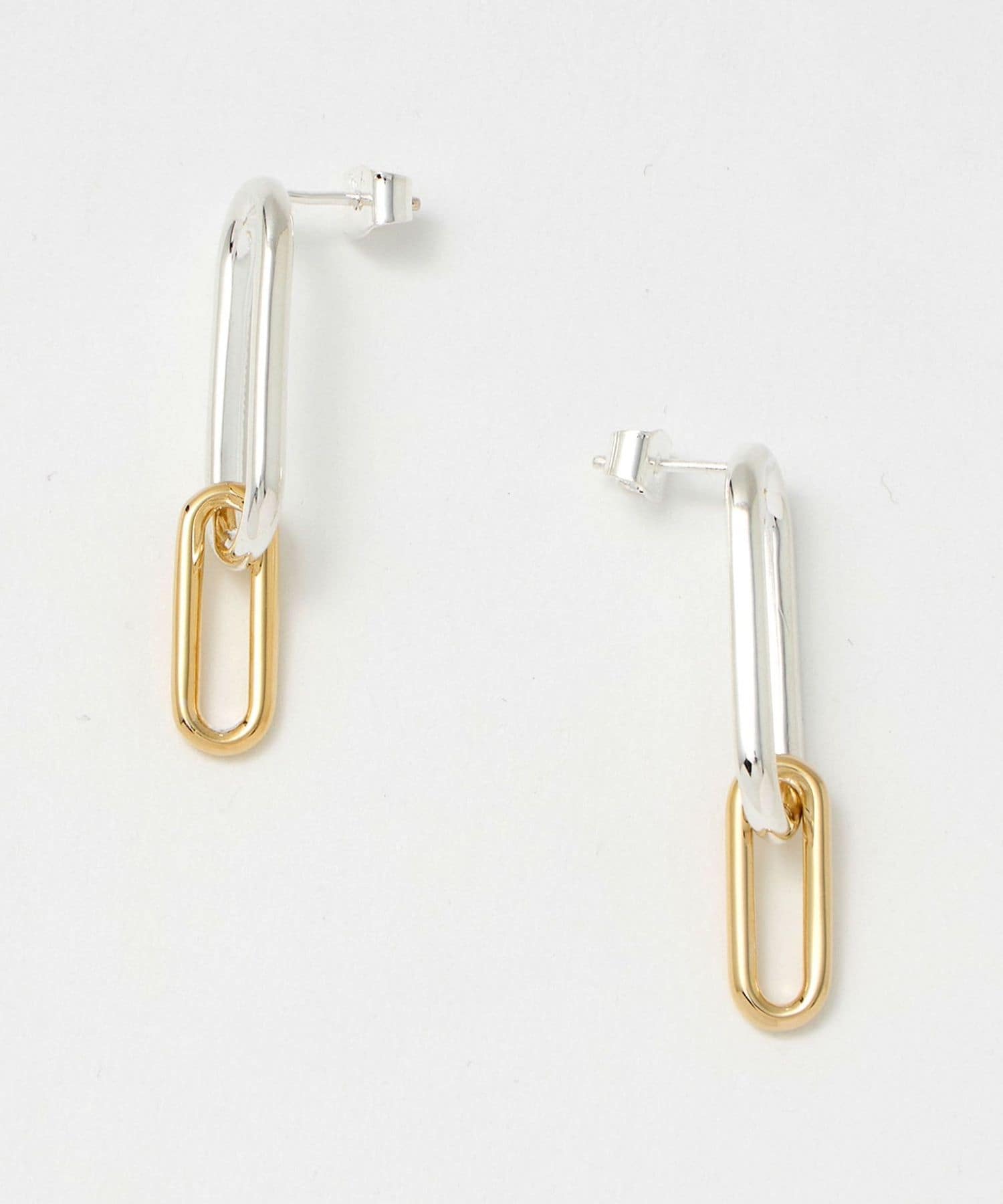 PHILIPPE AUDIBERT＞OVAL コンビカラー ピアス