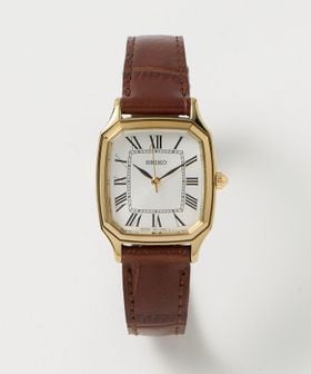 SEIKO/【別注】＜SEIKO＞スクエア レザー 腕時計2/腕時計