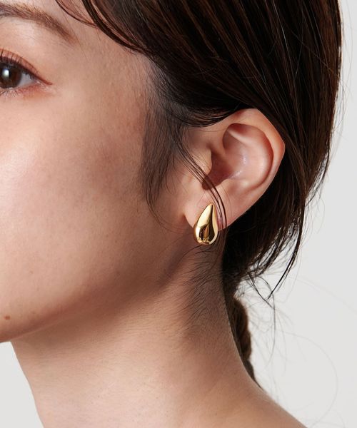 LIBERTY スカロップドロップイヤリング ドロップイヤリング シルバー – 4quince〔フォークインス