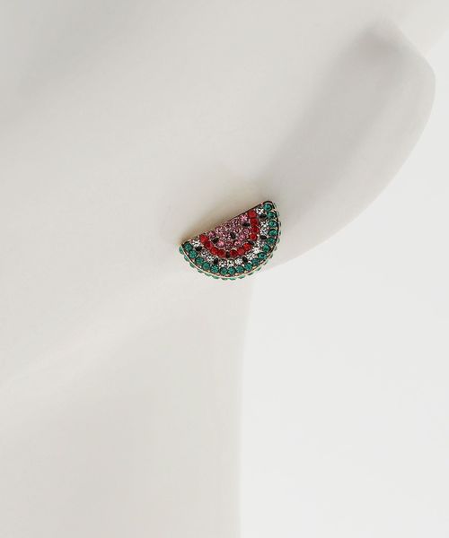 三角スイカピアス 三角スイカのピアス ピアス（スタッド・一粒） hassy 通販