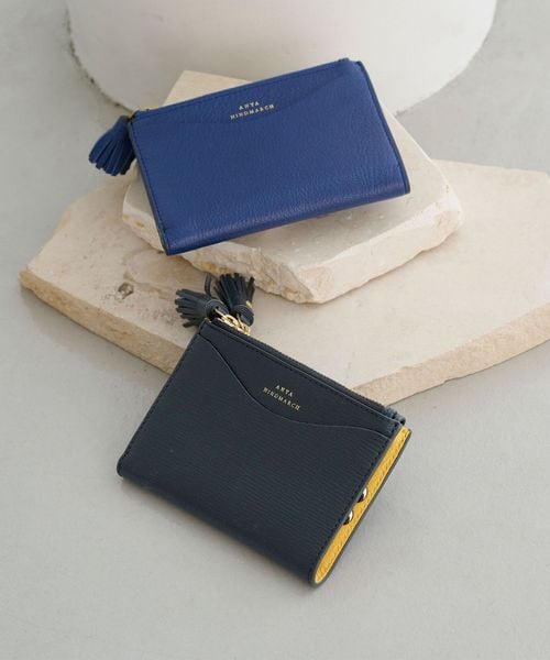 【別注】<ANYA HINDMARCH>ダブルジップ ウォレット 別注】<ANYA HINDMARCH>EYES ダブルジップ ウォレット