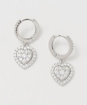 UNITED ARROWS/ハート パヴェ ピアス/ピアス（両耳用）