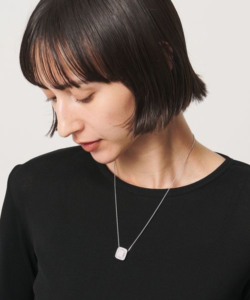 UNITED ARROWS/スクエア パヴェ ネックレス/ネックレス
