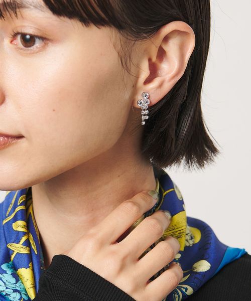 UNITED ARROWS/3ビジュー イヤリング/イヤリング