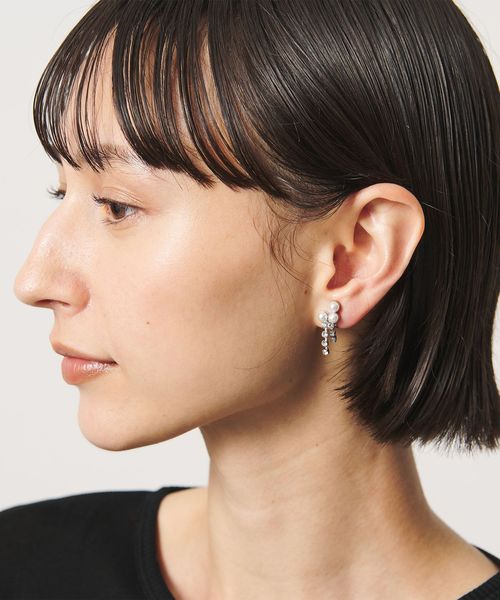 UNITED ARROWS/3イミテーションパール イヤリング/イヤリング