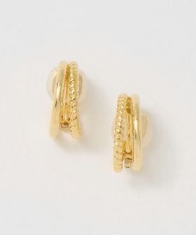 UNITED ARROWS/2ライン フープイヤリング/イヤリング
