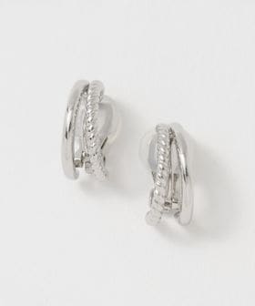 UNITED ARROWS/2ライン フープイヤリング/イヤリング