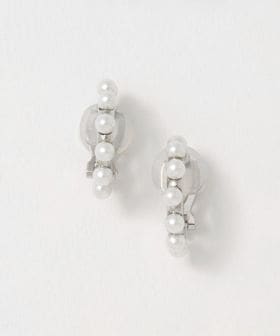 UNITED ARROWS/イミテーションパール フープイヤリング/イヤリング