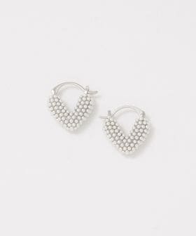 UNITED ARROWS/イミテーションパール ハート フープピアス/ピアス（両耳用）