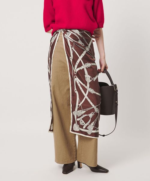 manipuri/＜manipuri＞SILK 88×88 スカーフ 26FW/スカーフ