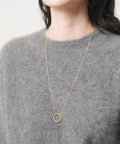 UNITED ARROWS/サークルパヴェ ロングネックレス/ネックレス
