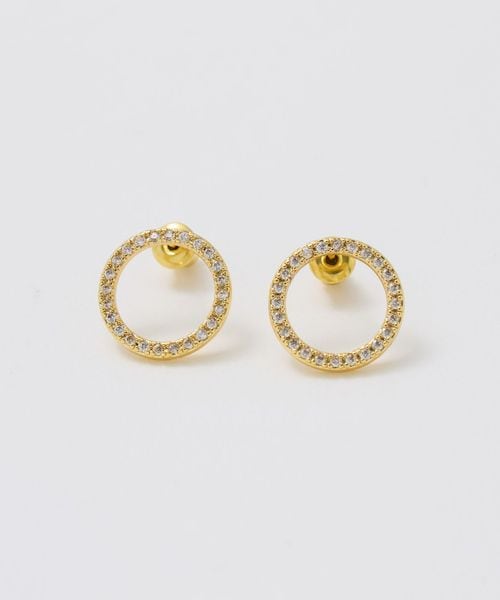 UNITED ARROWS/サークルパヴェ ピアス/ピアス（両耳用）