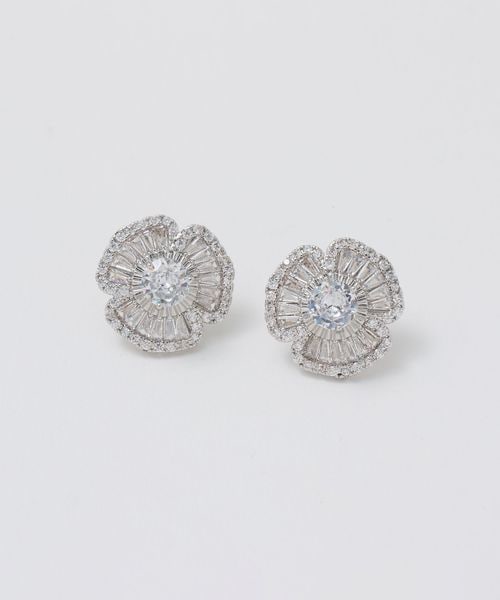 UNITED ARROWS/フラワーパヴェ ピアス/ピアス（両耳用）