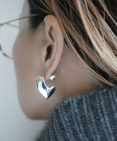 in mood/＜in mood＞MLT ハート ピアス SV/ピアス（両耳用）