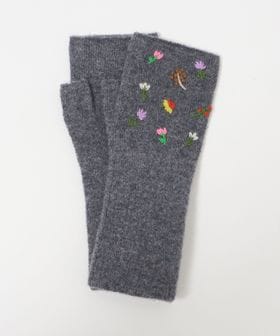 UNITED ARROWS/フラワーエンブロイダリー フィンガーレス グローブ/グローブ / 手袋