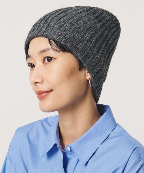 UNITED ARROWS/ウール/カシミヤ アゼ ニットキャップ/ニットキャップ