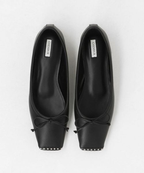 CHEMBUR/＜CHEMBUR＞SQ STUDS バレエシューズ/バレエシューズ
