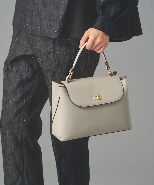 UNITED ARROWS/ダブルフェイス ワンハンドル バッグ/ハンドバッグ / クラッチバッグ