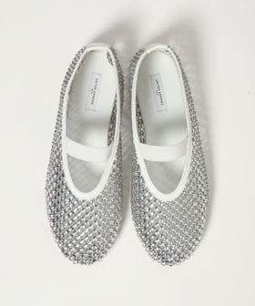 UNITED ARROWS/メッシュ ビジュー フラットシューズ/フラットシューズ