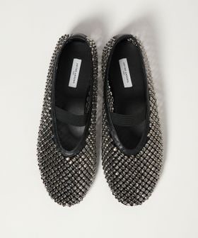 UNITED ARROWS/メッシュ ビジュー フラットシューズ/フラットシューズ