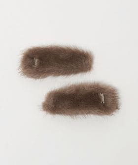 heyep/＜heyep＞F/FUR ヘアクリップ 2SET/ヘアアクセサリー