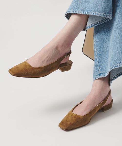 UNITED ARROWS/スエード スリングバック サンダル/サンダル